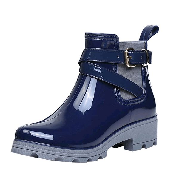 patent leather rain boots