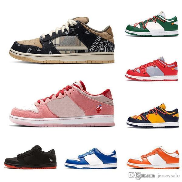 

2020 travis scotts casual shoes platform luxury designer men women sneakers white orange green skateboard sports chaussures size 36-45