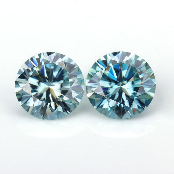 

сыпучие муассаниты камень 6.5mm круглый 8 hearts8 стрел вырезать 1ct муассаниты драгоценных камней synthetik алмазов камень голубой цвет cj1, Silver