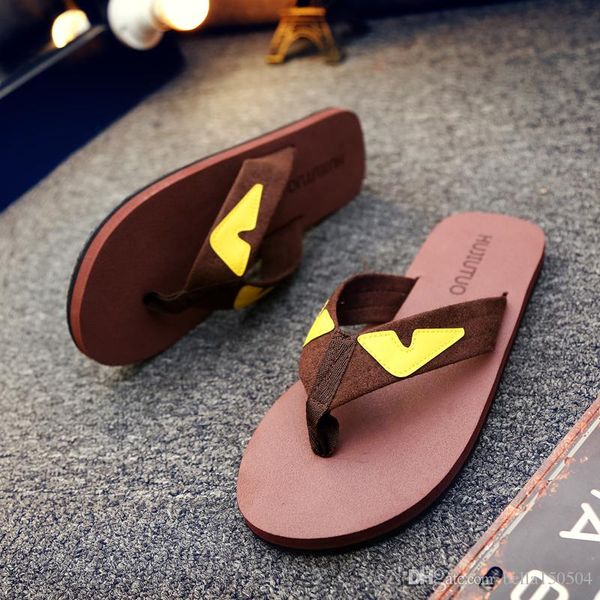 

monster slippers for men and women flip-flops slippers designer slippers shoes women men beach flip flop summer beach shoes, Black