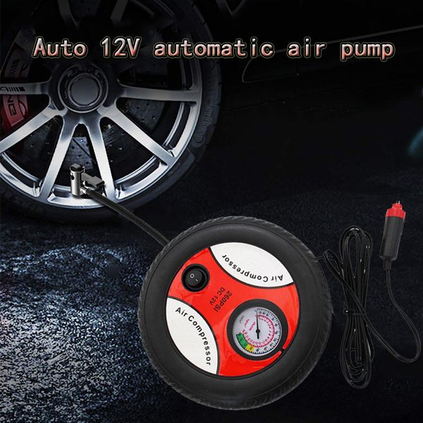 

1pc mini portable car 12v tire pump air compressor auto inflatable pumps electric tire inflaters for car maintenance accessories
