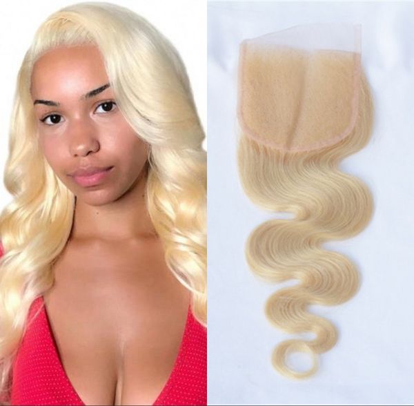 

индийский человеческих волос объемная волна lace closure 613 blonde hair прозрачный швейцарский шнурок затворы с волосами младенца, Black;brown