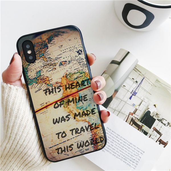 

часть fundas роскошные карта мира сердце чехол для iphone 11 про хз макс xr и чехол для iphone 6s плюс 5s 8 7 юв чехол мягкий силиконовый че