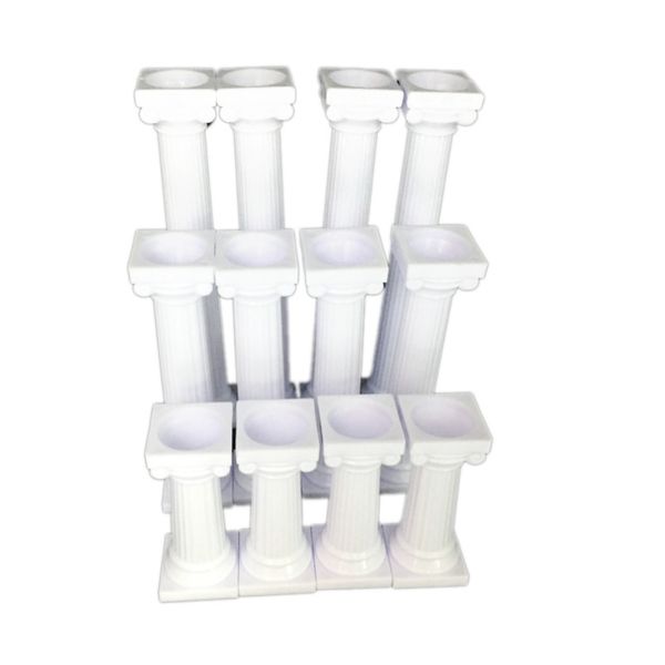 

4pcs large roman column multi-layer stands cake support column for wedding cake decoration
