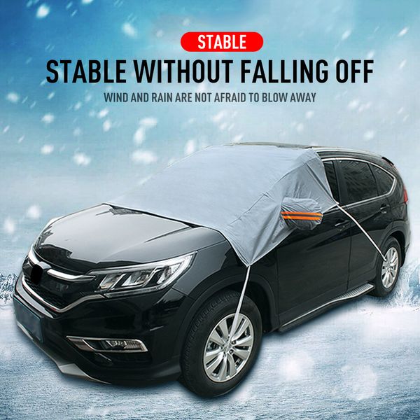 

universal auto winter snow anti-frost front glass sunshade sun protection semi-car clothing car cover r-3909 parasol car covers