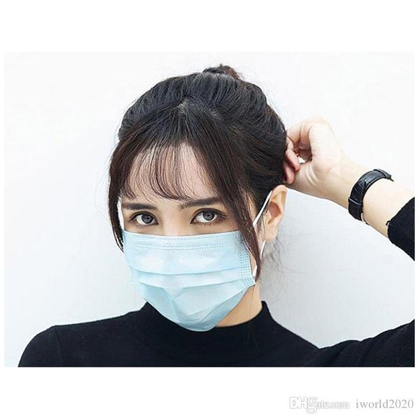 

50 pieces 5-10 days delivery masks anti pollution mask men women outdoor protection non-woven fabric cover 3