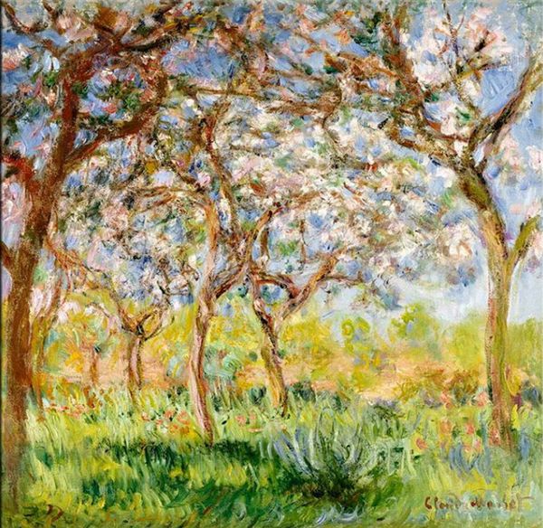 

claude monet bilder - frÃ¼hling in giverny home decor handcrafts /hd print oil painting on canvas wall art canvas pictures 200106