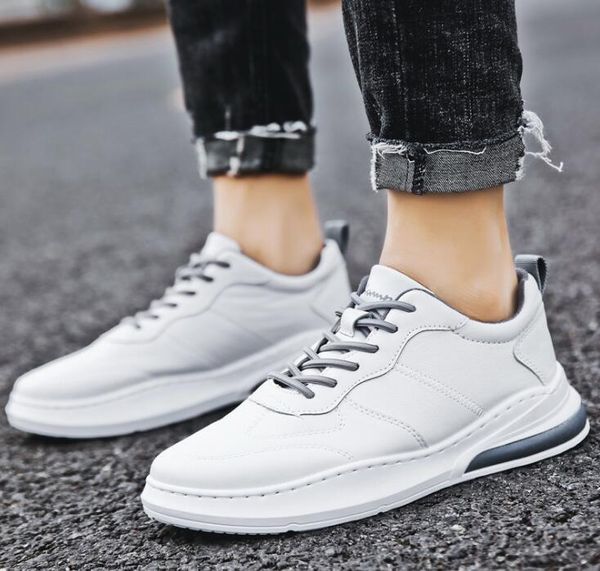 

small white shoes men's casual shoe korean version of the trend of men's board shoes low to help white men's board shoes wy71, Black;red