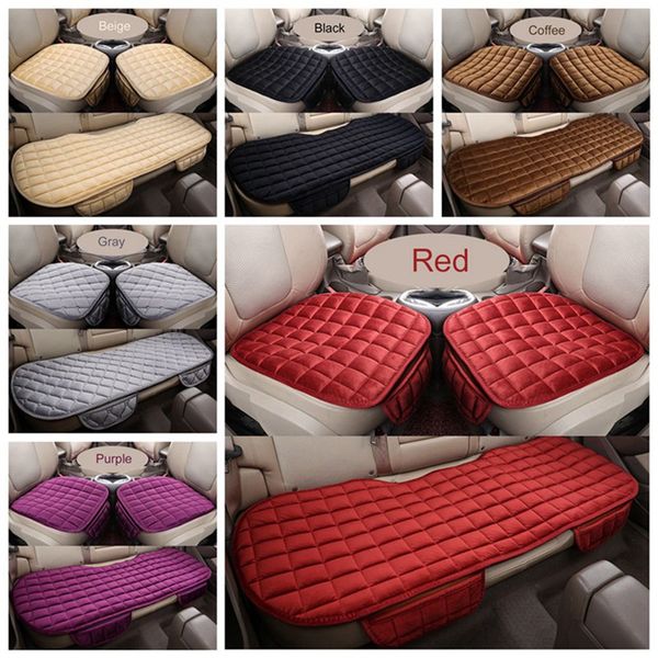 

universal car seat cover winter plush anti slip cushion pad mat office chair soft breathable seat cover auto interior supplies