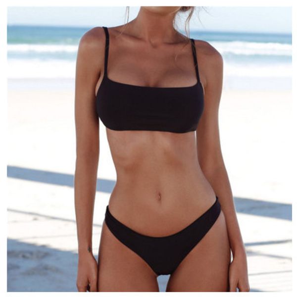 

bikinis set solid color split bikini swimsuit multicolor ladies swimwear