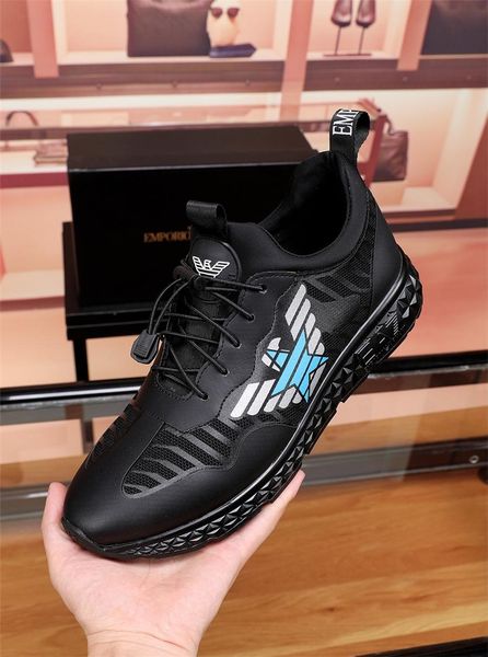 

2019 q5 высокого качества роскоши мода случайных мужчины обувь, спорт на открытом воздухе бегущей обувь оригинальной упаковки коробки zapato, Black