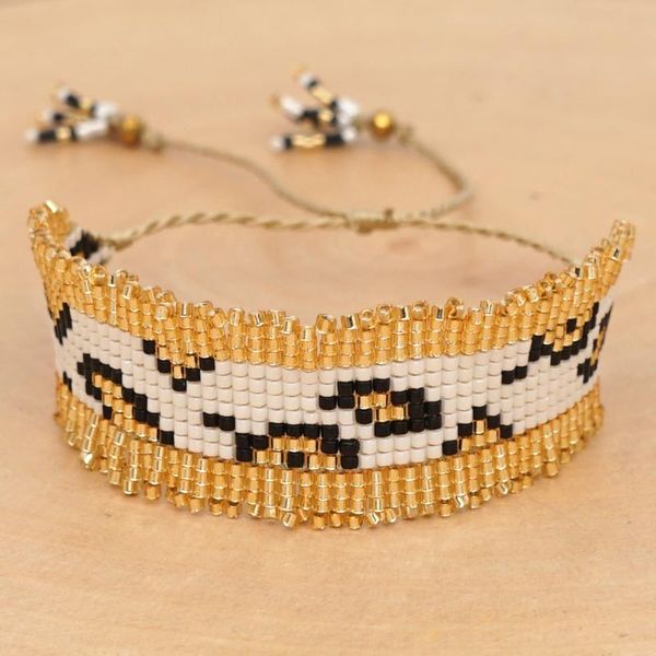

shinusboho 2020 leopard print bracelet puseras mujer moda miyuki gold bracelet armband jewelry handmade accesorios wholesale, Golden;silver