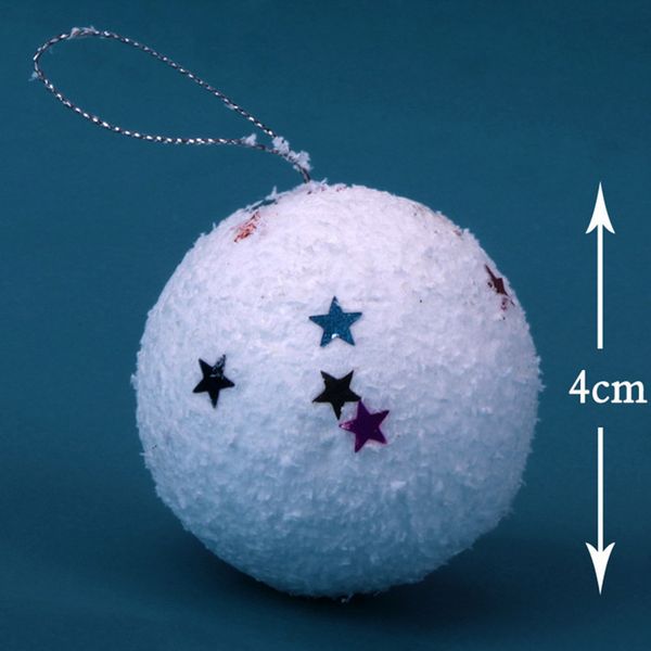 

6pcs/lot white craft christmas balls modelling polystyrene styrofoam foam ball for diy christmas party decor supplies gifts