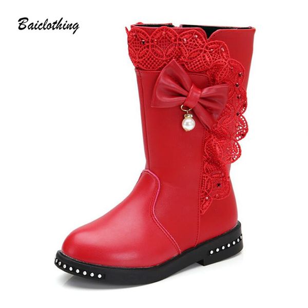 

2017 autumn winter new children boots girls pu leather boots fashion martin high children princess girls shoes size 27-37, Black;grey