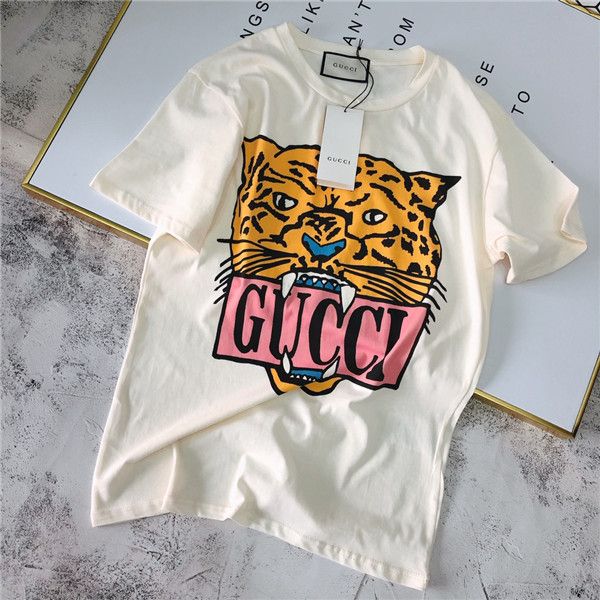 

19 new italian fa hion brand de ign tiger head printing t hirt men and women breathable fa hion treet weat hirt outdoor t hirt