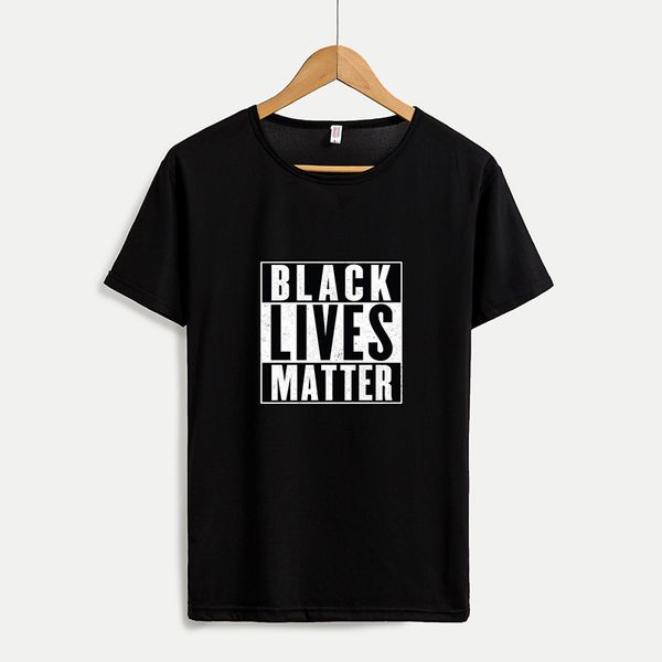 

diy пользовательских стилей мужчины женщины футболку лето черный lives matter дышащий футболка blm tee tops активист движения одежды casual, White;black