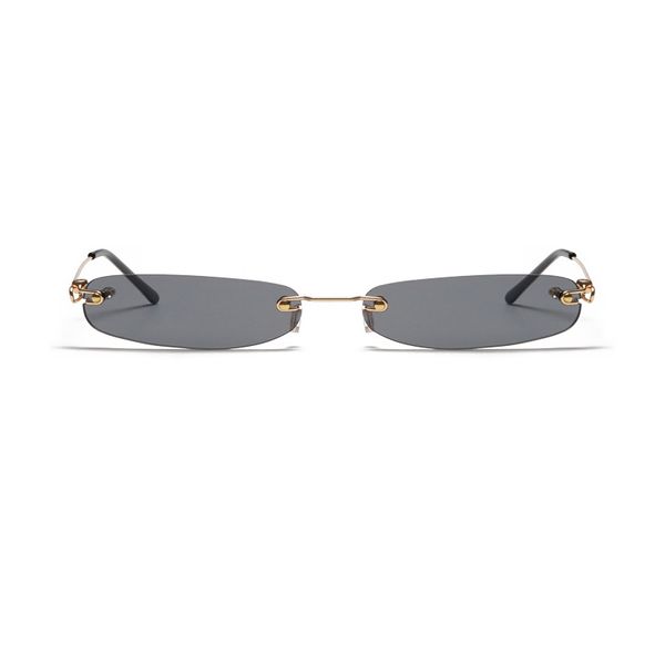 

xaybzc narrow sunglasses men rimless summer 2020 red blue black rectangular sun glasses for women small face selling, White;black
