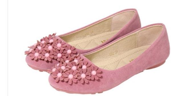 

women's shoes in spring and autumn flat bottom round head suede@2054, Black