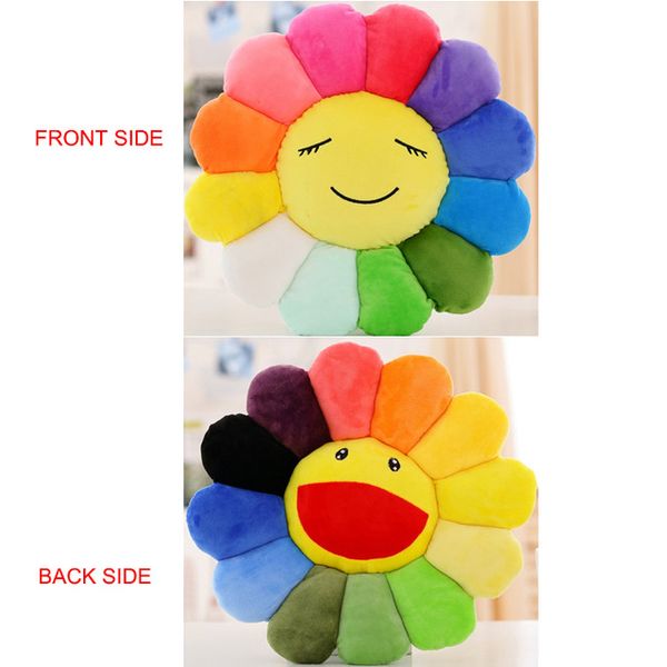 Fiori colorati creativi tappetini in peluche cuscino per la meditazione faccine emoticon cuscini da pavimento cojin gato