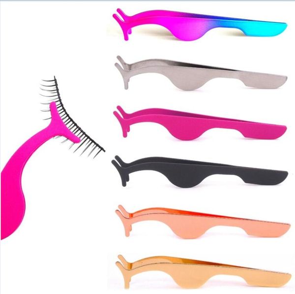 

false eyelash tweezers fake eye lash applicator eyelash extension curler nipper auxiliary clip clamp makeup tools