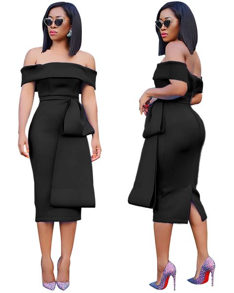 

women casual dresses fashion panelled slim slash neck backless split womens designer dresses females clothing, Black;gray