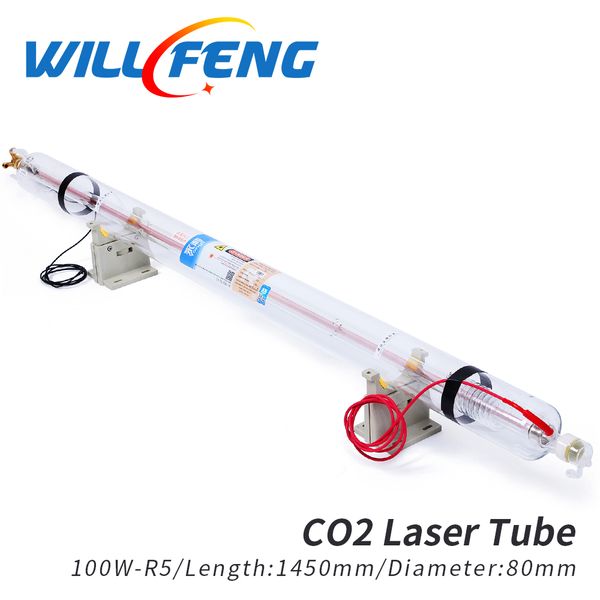 

Will fan yong li r5 100w co2 la er tube length 1450mm diameter 80mm for la er cutter engraving machine 100w la er lamp part