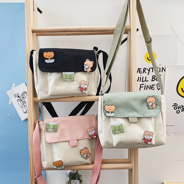

women handbags shoulder bags 2020 new fashion female canvas messenger bags cute crossbody purses for teenage girls