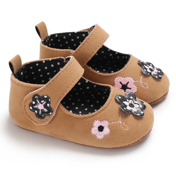 

lonsant newborn crib shoes baby girl flower decal dot soft sole shoes fashion infant baby summer casual princess