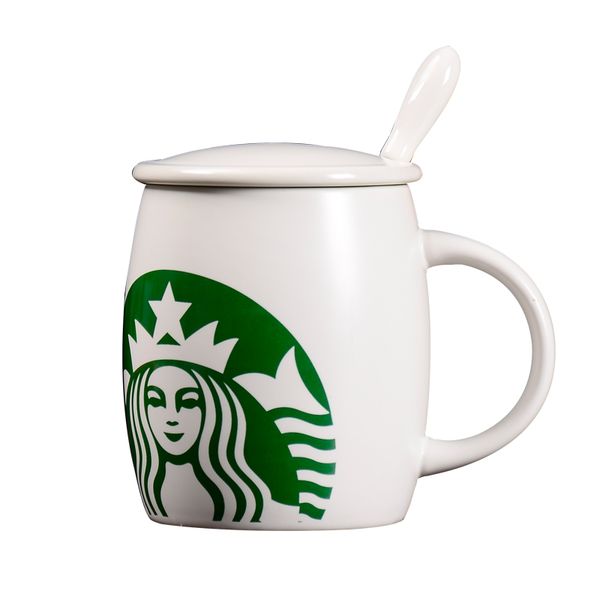 

420ml creative ceramic mug with spoon and cover special slotted cup mug home office fancy gift for tea drinker starbucks cup