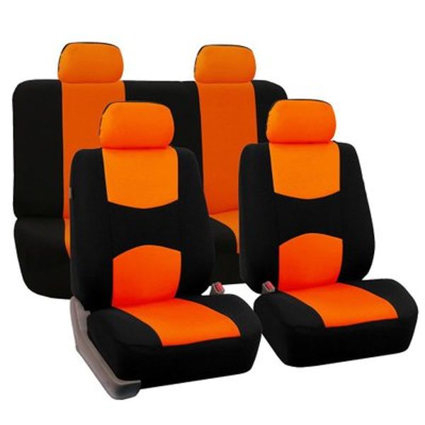 

zhihui 9pcs and 4pcs universal car seat cover fit most cars with tire track detail car styling car seat protector