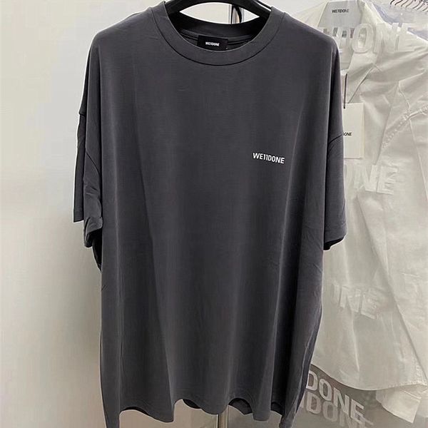 

men women we11 done we11done slogan plastic label harajuku summer couple clothes streetwear hip hop oversize t-shirt, White;black