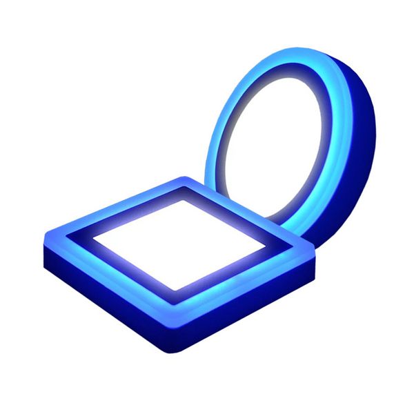 

круглый / площади rgb led индикаторы панели управления 6w / 9w / 16w / 24вт встраиваемый светодиодный потолочные панели света ac85-265v rgb