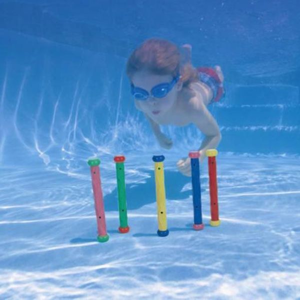

intex outdoor sport dive bar swimming pool grab diving stick toy five colors included accessory race stick water play swim