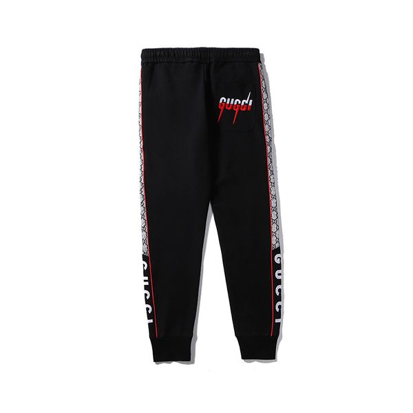 

2020 mens womens brandpants designerpants fashion elastic waist luxury long pants letters printed full length trousers c1 2022902v, Black