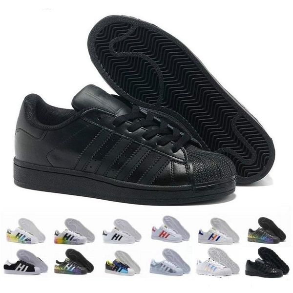 

2020 superstar white black pink blue gold superstars 80s pride sneakers super star women men sport casual shoes 36-45