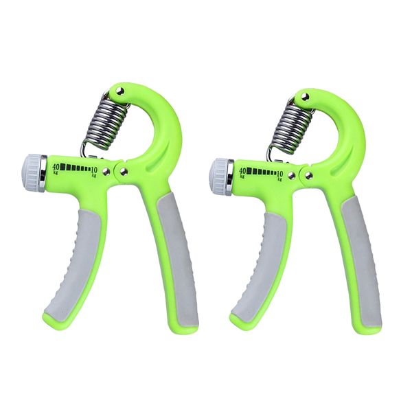 

2x adjustable hand grip strengthener exerciser forearm finger wrist trainer