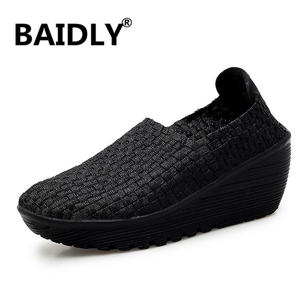 

spring summer shoes women sneakers platform shoes fashion sneakers for women flats ladies height increasing, Black