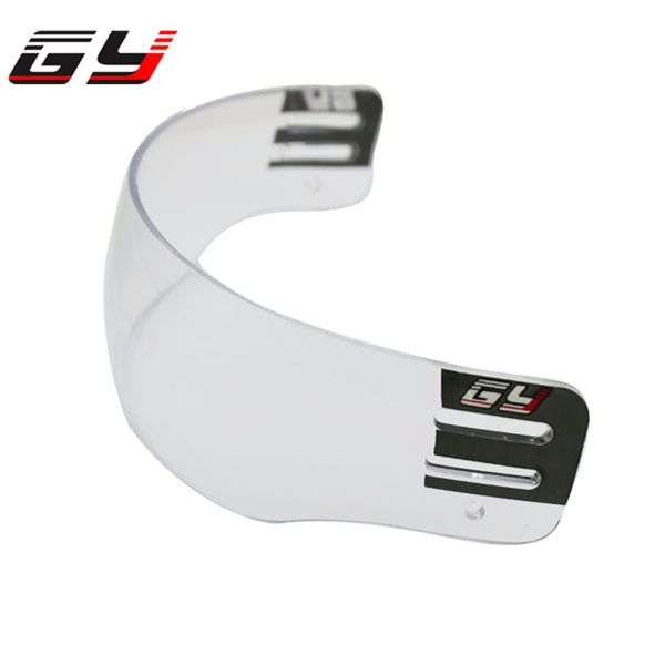 

high polycarbonate outside anti-scratch and inside anti-fog ice hockey visor ce approved with holes for mounting style