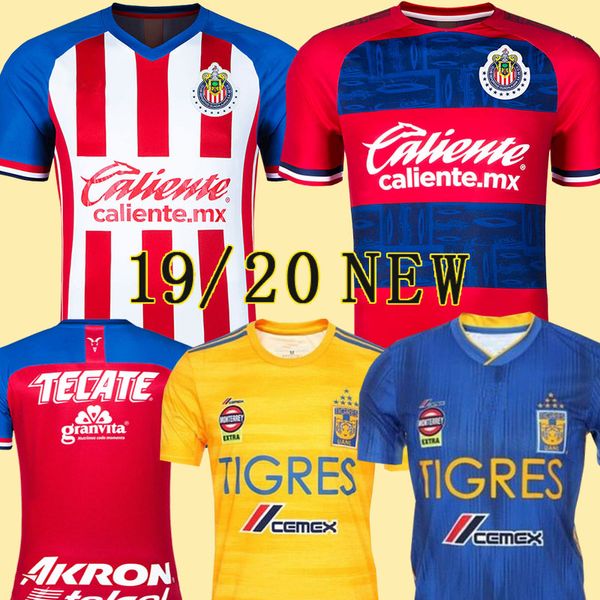 

chivas de guadalajara socce jerseys 2019 20 liga mx o.pineda g.sandoval m.ponce e.lopez i.brizuela a.pulido football shirt, Black;yellow