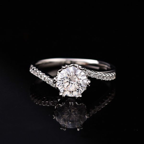 

s925 еѬлингового еѬебѬа плаиновй покѬием обѬђалне кола дл женин 1ct м, Silver