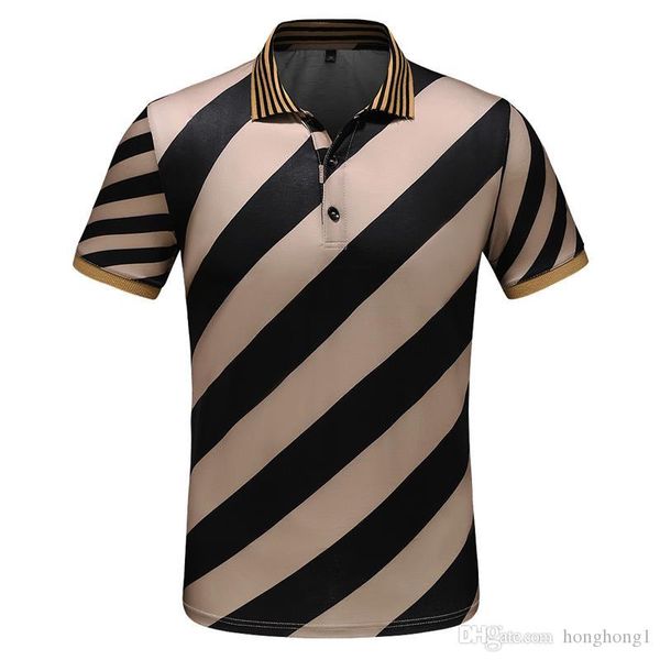 

19ss men polos brand summer embroidery polo shirt men short sleeve casual shirts man's solid polo shirt plus men paris tees.w562, White;black