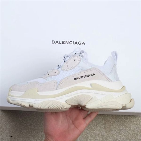 

balèncìaga triple s design sneakers retro kanye west casual shoes mens women combination soles boots old grandpa sport shoes eur 36-45