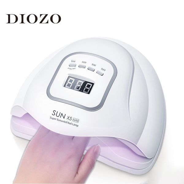 

sun x5 max 120w led uv lamp nail dryer 45 led beads 10/30/60/99s timer auto sensor uv gel nail lamp