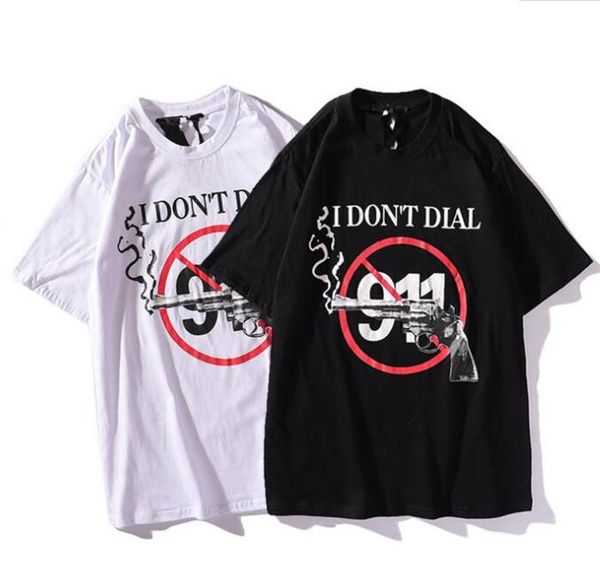 

vlone911 женщины дизайнер tshirts luxury женщины блуза большой v буква o-образный вырез свободных рубашки летней мужской одежды, White