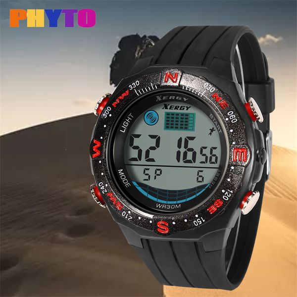 

mens sports watches digital watch men fashion casual electronics wristwatches relojes cc, Slivery;brown