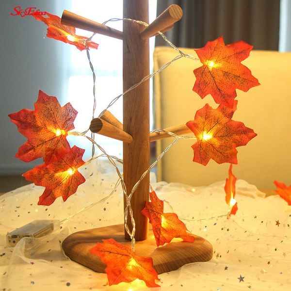 

1.5m led light string garden party room decoration lamp autumn stair railing decoration plants fence party lights 6z