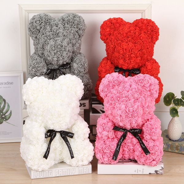 

valentines day gift red rose bear flower teddy 9 inch gifts for wedding birthday valentine artificial flowers teddy rose bear flowers