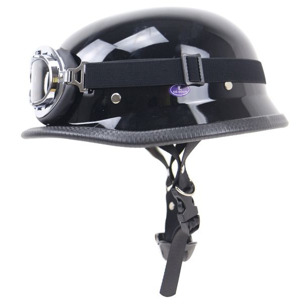 

dot approved german style motorcycle helmet lightweight retro motorbike helmet with glasses