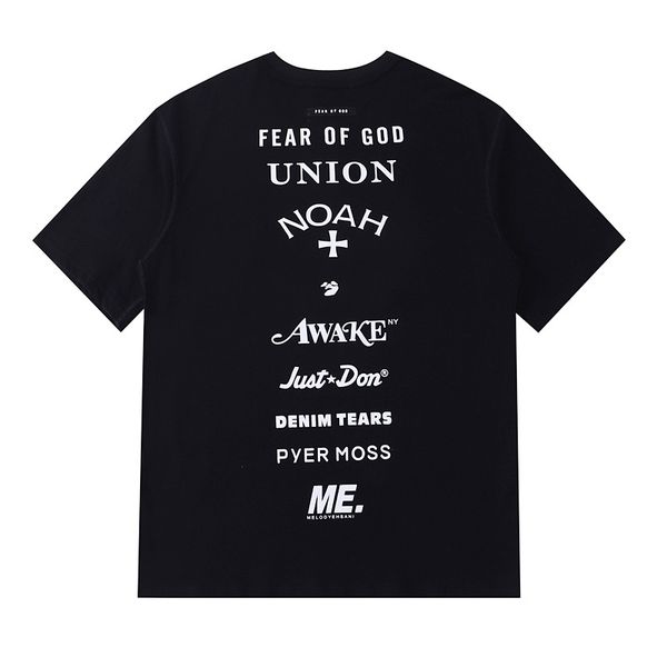 

of fear god gf gf floyd gianna t-shirt casual design wear gradient tee mens reverse fog street urmmd, Black