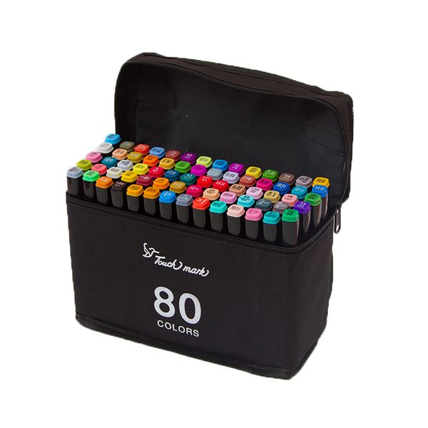 

touchmark markers sets 30 40 60 80 168 colors alcohol based graffiti pens for writing pens for school dual brush markers manga